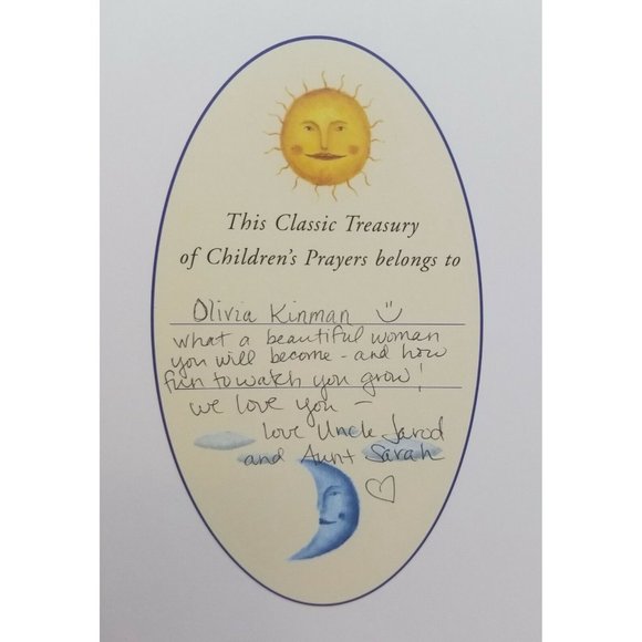 The Classic Treasury of Children's Prayers Hardcover Christian Faith Hope Love - Picture 6 of 11